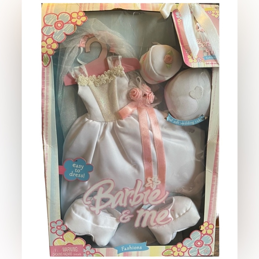 Vintage Barbie & Me Fashions Wedding Outfit New In Box